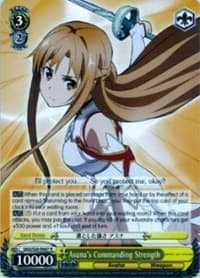 Asuna's Commanding Strength - Sword Art Online - Weiss Schwarz card