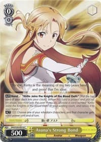 Asuna's Strong Bond - Sword Art Online - Weiss Schwarz card