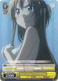 Asuna Jumps to Conclusions - Sword Art Online - Weiss Schwarz card