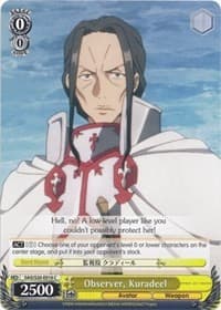 Observer, Kuradeel - Sword Art Online - Weiss Schwarz card