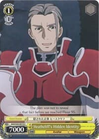 Heathcliff's Hidden Identity - Sword Art Online - Weiss Schwarz card
