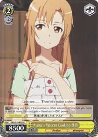 Asuna's Veteran Cooking Skill - Sword Art Online - Weiss Schwarz card