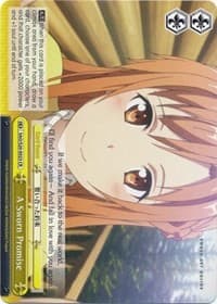 A Sworn Promise - Sword Art Online - Weiss Schwarz card