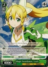 Magic Swordsman, Leafa - Sword Art Online - Weiss Schwarz card