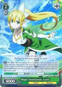 Magic Swordsman, Leafa (RRR) - Sword Art Online - Weiss Schwarz card