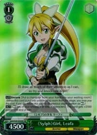 Sylph Girl, Leafa (SR) - Sword Art Online - Weiss Schwarz card