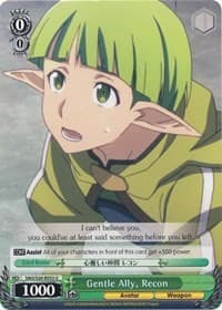 Gentle Ally, Recon - Sword Art Online - Weiss Schwarz card