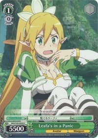 Leafa's in a Panic - Sword Art Online - Weiss Schwarz card