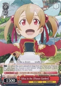 Silica in the Flower Garden - Sword Art Online - Weiss Schwarz card