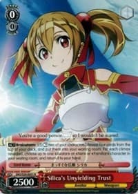 Silica's Unyielding Trust - Sword Art Online - Weiss Schwarz card