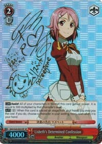 Lisbeth's Determined Confession (SP) - Sword Art Online - Weiss Schwarz card