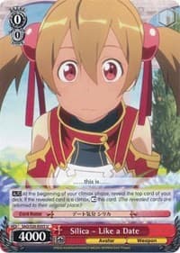 Silica - Like a Date - Sword Art Online - Weiss Schwarz card