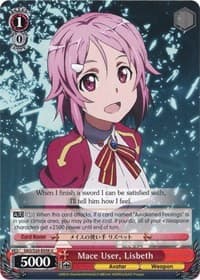 Mace User, Lisbeth - Sword Art Online - Weiss Schwarz card