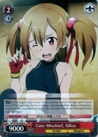 Cute Mischief, Silica - Sword Art Online - Weiss Schwarz card