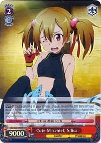 Cute Mischief, Silica (RRR) - Sword Art Online - Weiss Schwarz card