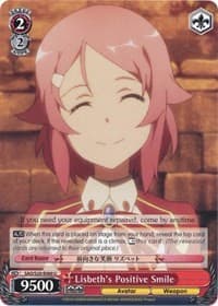 Lisbeth's Positive Smile - Sword Art Online - Weiss Schwarz card