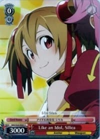 Like an Idol, Silica - Sword Art Online - Weiss Schwarz card