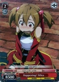 Happening! Silica - Sword Art Online - Weiss Schwarz card