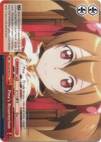 Pina's Resurrection - Sword Art Online - Weiss Schwarz card