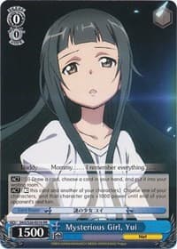 Mysterious Girl, Yui - Sword Art Online - Weiss Schwarz card