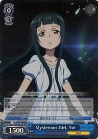 Mysterious Girl, Yui (SR) - Sword Art Online - Weiss Schwarz card