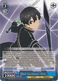 "Black Swordsman" Kirito - Sword Art Online - Weiss Schwarz card