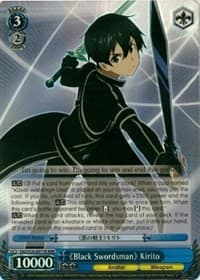 "Black Swordsman" Kirito (RRR) - Sword Art Online - Weiss Schwarz card
