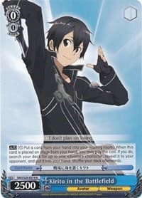 Kirito in the Battlefield - Sword Art Online - Weiss Schwarz card