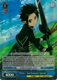Kirito - For Someone Special (SR) - Sword Art Online - Weiss Schwarz card