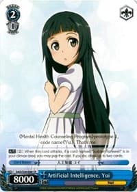 Artificial Intelligence, Yui - Sword Art Online - Weiss Schwarz card