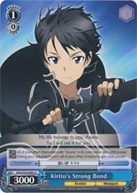Kirito's Strong Bond - Sword Art Online - Weiss Schwarz card