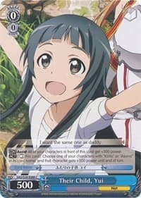 Their Child, Yui - Sword Art Online - Weiss Schwarz card