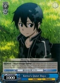 Kirito's Quiet Days - Sword Art Online - Weiss Schwarz card