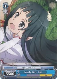 Lovely Girl, Yui - Sword Art Online - Weiss Schwarz card