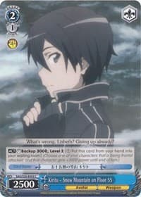 Kirito - Snow Mountain on Floor 55 - Sword Art Online - Weiss Schwarz card