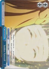Sudden Farewell - Sword Art Online - Weiss Schwarz card