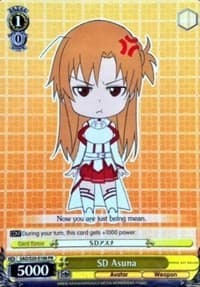 SD Asuna - Sword Art Online - Weiss Schwarz card