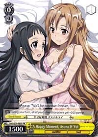 A Happy Moment, Asuna & Yui - Sword Art Online - Weiss Schwarz card