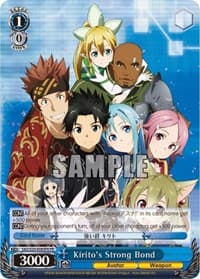 Kirito's Strong Bond (Alternate Art Promo) - Sword Art Online - Weiss Schwarz card