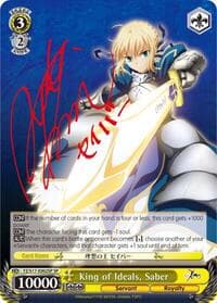 King of Ideals, Saber (SP) - Fate/Zero - Weiss Schwarz card