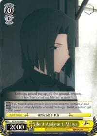 Silent Assistant, Maiya - Fate/Zero - Weiss Schwarz card