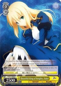 Beautiful King of Knights, Saber - Fate/Zero - Weiss Schwarz card