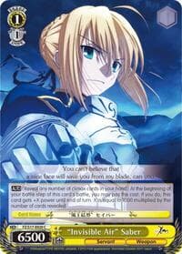 "Invisible Air" Saber - Fate/Zero - Weiss Schwarz card
