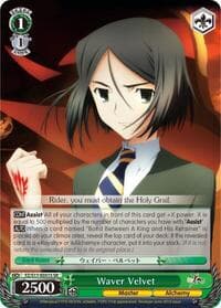 Waver Velvet (SR) - Fate/Zero - Weiss Schwarz card
