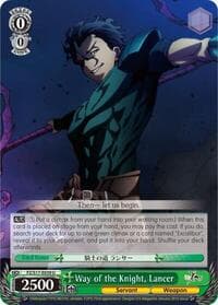 Way of the Knight, Lancer - Fate/Zero - Weiss Schwarz card