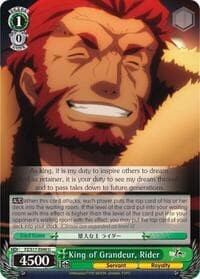 King of Grandeur, Rider - Fate/Zero - Weiss Schwarz card