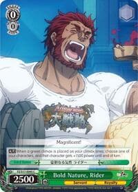 Bold Nature, Rider - Fate/Zero - Weiss Schwarz card