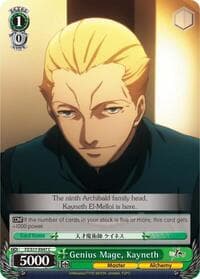 Genius Mage, Kayneth - Fate/Zero - Weiss Schwarz card