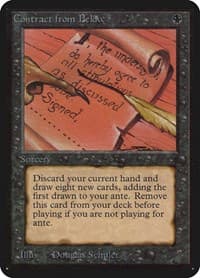 Contract from Below - Alpha Edition - Magic: The Gathering card