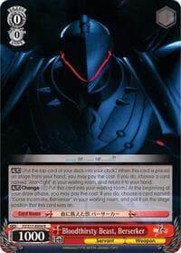 Bloodthirsty Beast, Berserker - Fate/Zero - Weiss Schwarz card